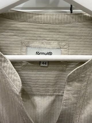 Camisa beige manga corta beige XL shirt blusa