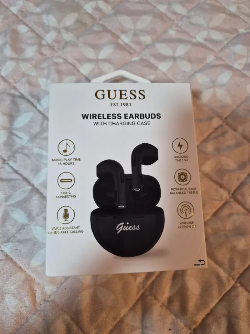 Auriculares Bluetooth Guess Negro afbeelding 6