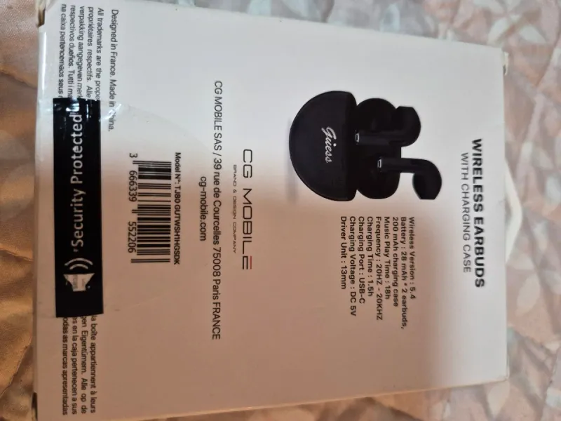 Auriculares Bluetooth Guess Negro afbeelding 8