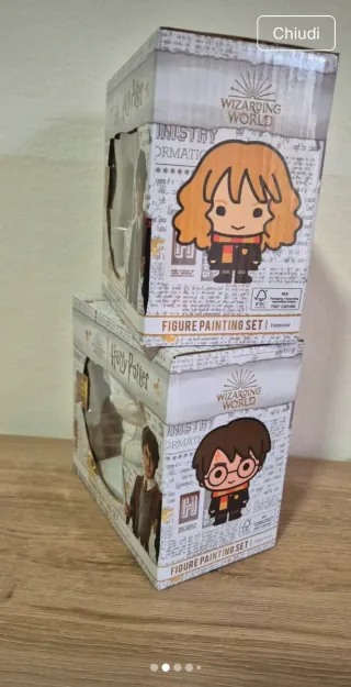 Set Pittura Statuette Harry Potter & Hermione