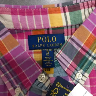 Camisa Polo Ralph Lauren cuadros XL