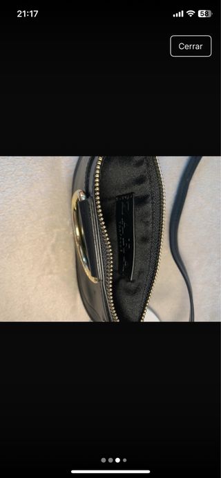 Monedero cinturón Zara negro
