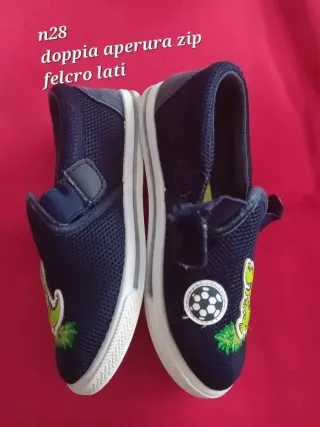 Scarpine n.28 Dinosauro Blu