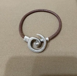 Pulsera  Original de Plata y Cuero