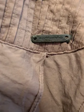 Falda marrón volantes