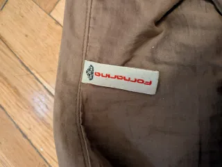 Falda marrón volantes