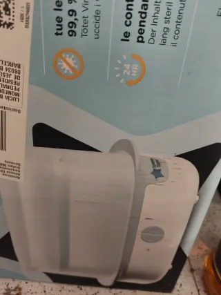 Esterilizador de biberones eléctrico. nuevo caja