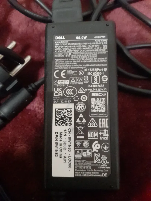 Cargador Dell 65W PA-12 Family
