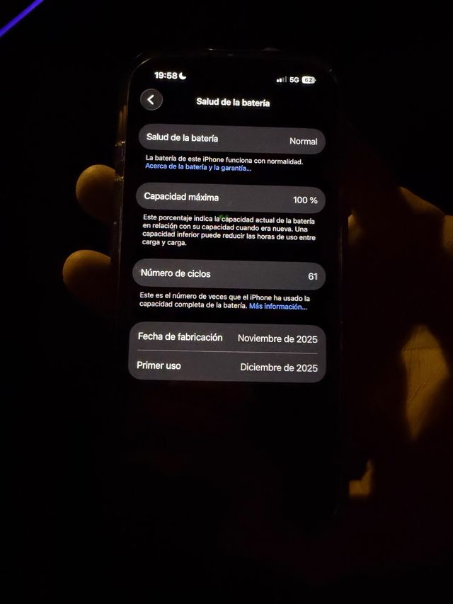 iPhone 17 Apple 100% Salud Batería