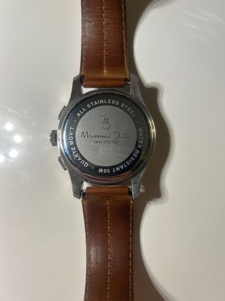 Reloj Massimo Dutti Marrón y Plateado