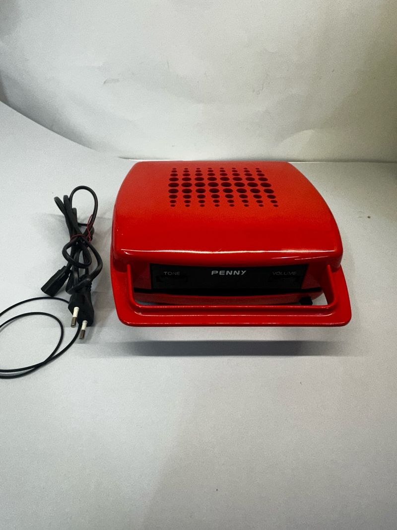 Reproductor de vinilos Penny color rojo revisado