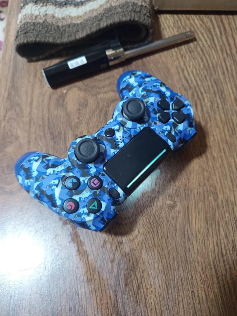 Mando PS4 Camuflaje Azul