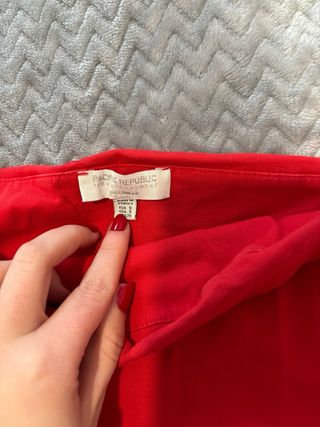 Top tubo rojo Pull&Bear talla única