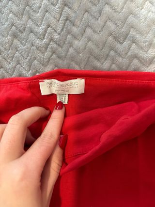 Top tubo rojo Pull&Bear talla única