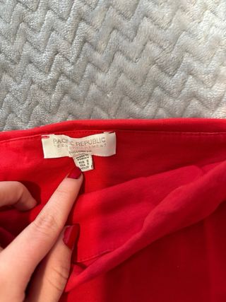 Top tubo rojo Pull&Bear talla única