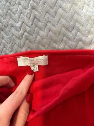 Top tubo rojo Pull&Bear talla única