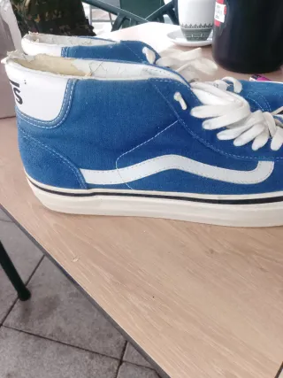 Zapatillas Vans Azules y Blancas