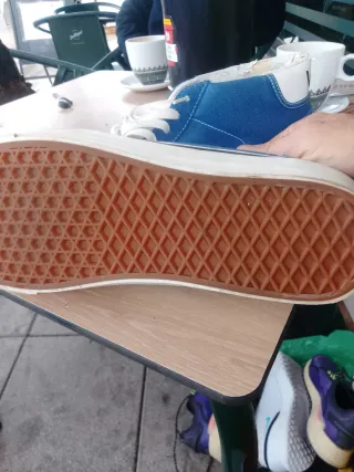 Zapatillas Vans Azules y Blancas