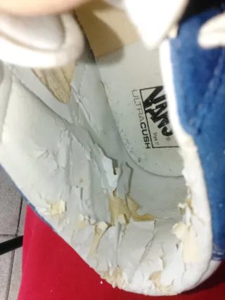 Zapatillas Vans Azules y Blancas