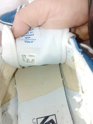 Zapatillas Vans Azules y Blancas