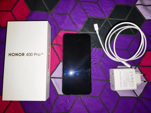 Honor 400 Pro Negro + Cargador y Cable