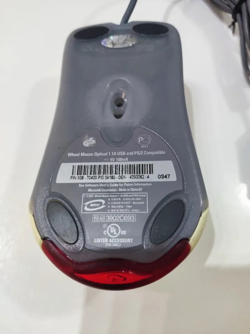 Microsoft Wheel Mouse Optical 1.1A afbeelding 2
