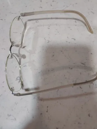 Montura gafas vista al aire beige/plata