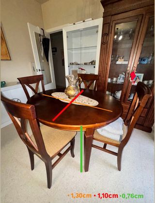 Conjunto de muebles de madera rústico