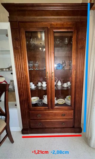 Conjunto de muebles de madera rústico