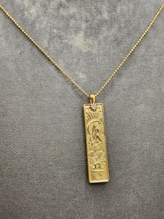 Colgante Libra Acero Quirúrgico Baño Oro