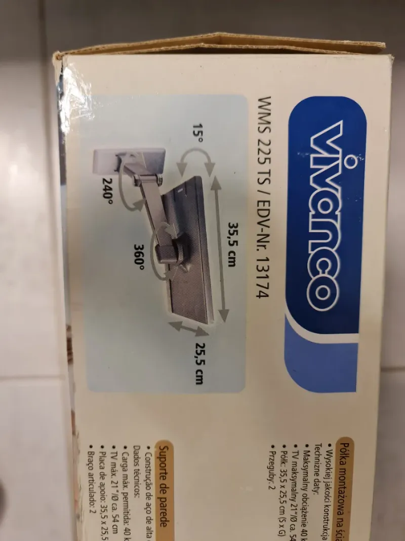 Soporte de pared Vivanco para TV afbeelding 5