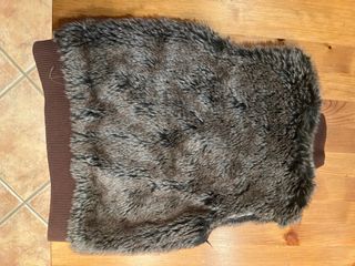 Chaleco de pelo marrón