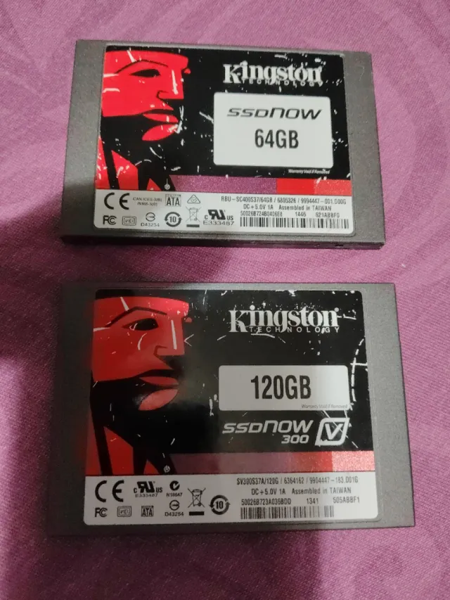 Kingston SSD 64GB y 120GB