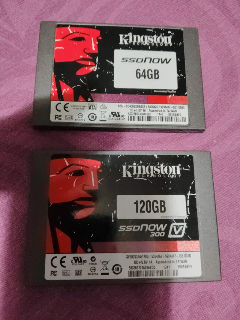 Kingston SSD 64GB y 120GB