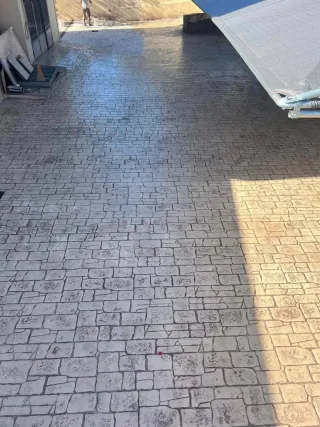 Pavimento hormigón impreso y pulido
