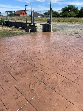 Pavimento hormigón impreso y pulido