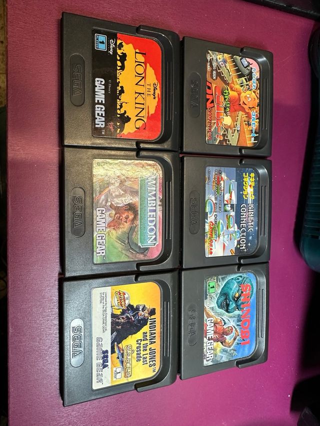 Juegos Sega Game Gear: Lion King, Wimbledon, India