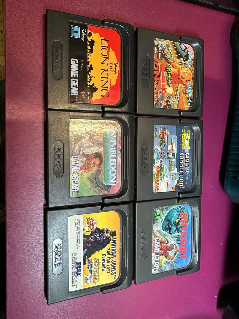 Juegos Sega Game Gear: Lion King, Wimbledon, India