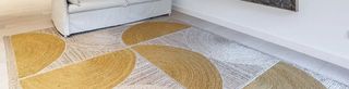 Alfombra Yute Beige y Amarillo