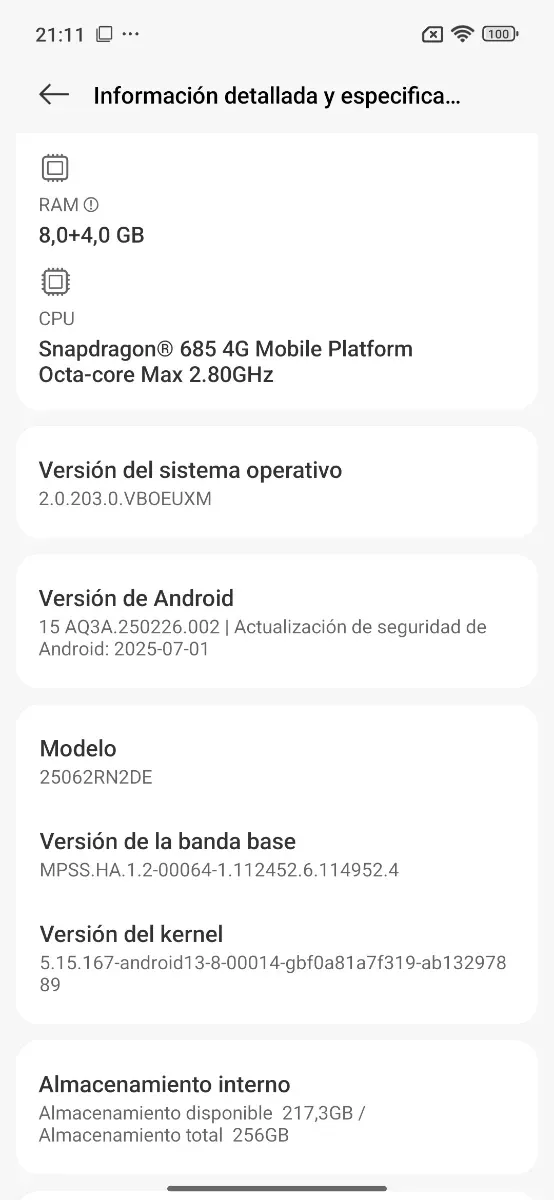 Xiaomi Redmi 15 256GB + 8GB (nuevo) afbeelding 4