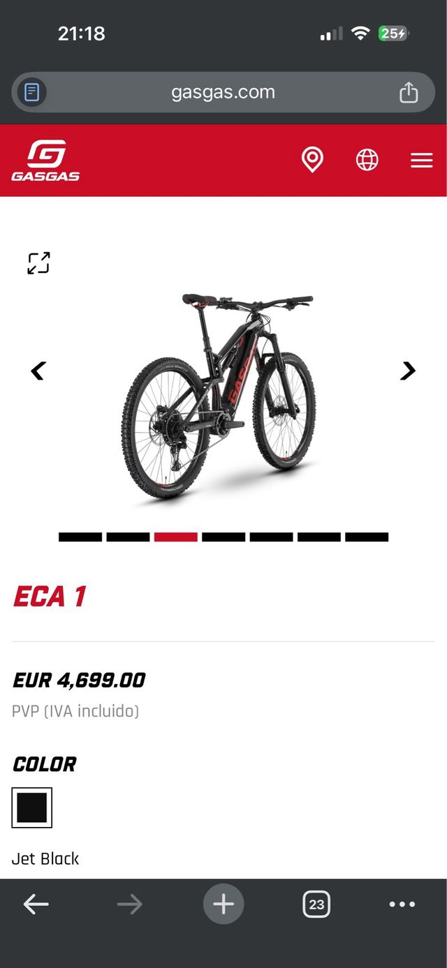 Bicicleta Eléctrica Gas Gas ECA 1