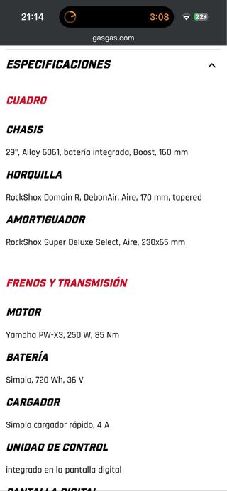 Bicicleta Eléctrica Gas Gas ECA 1