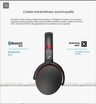 Auriculares Sennheiser HD 458BT Negros / Rojo