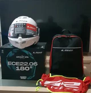 Casco LS2 KPA ECE22.06 Blanco talla xl