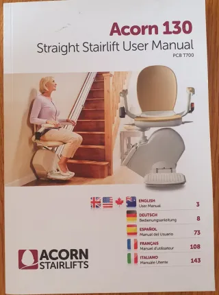 Silla Salvaescalera recta SSR130 Seminueva