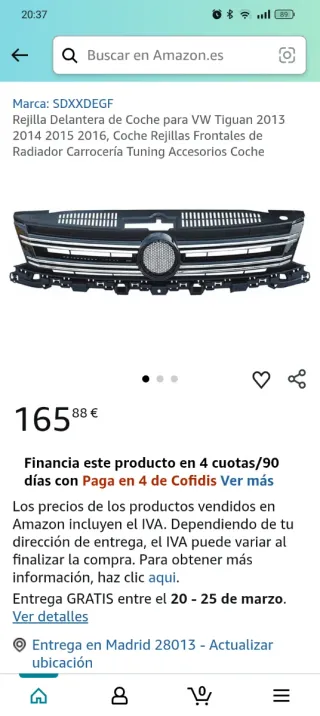 Insignia VW Tiguan 2013-2016