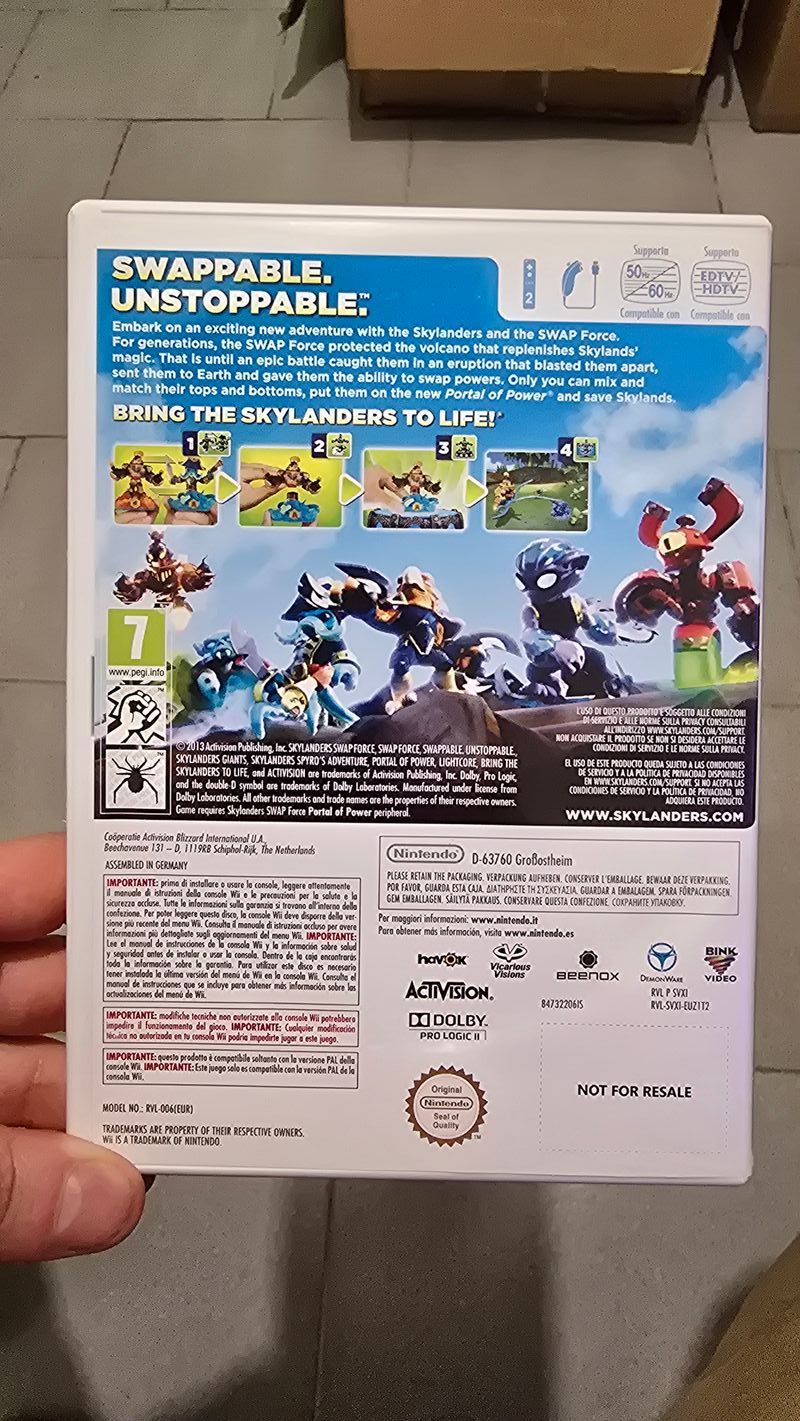 Skylanders Swap Force Wii Completo PAL Italiano afbeelding 2