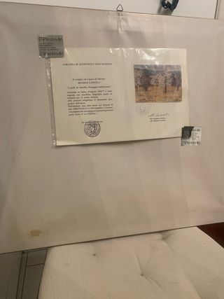 Quadro Michele Cascella su argento