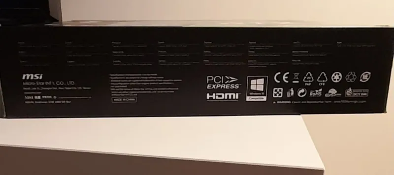 Caja - Embalaje gráfico MSI GeForce RTX 3060 Ti afbeelding 3