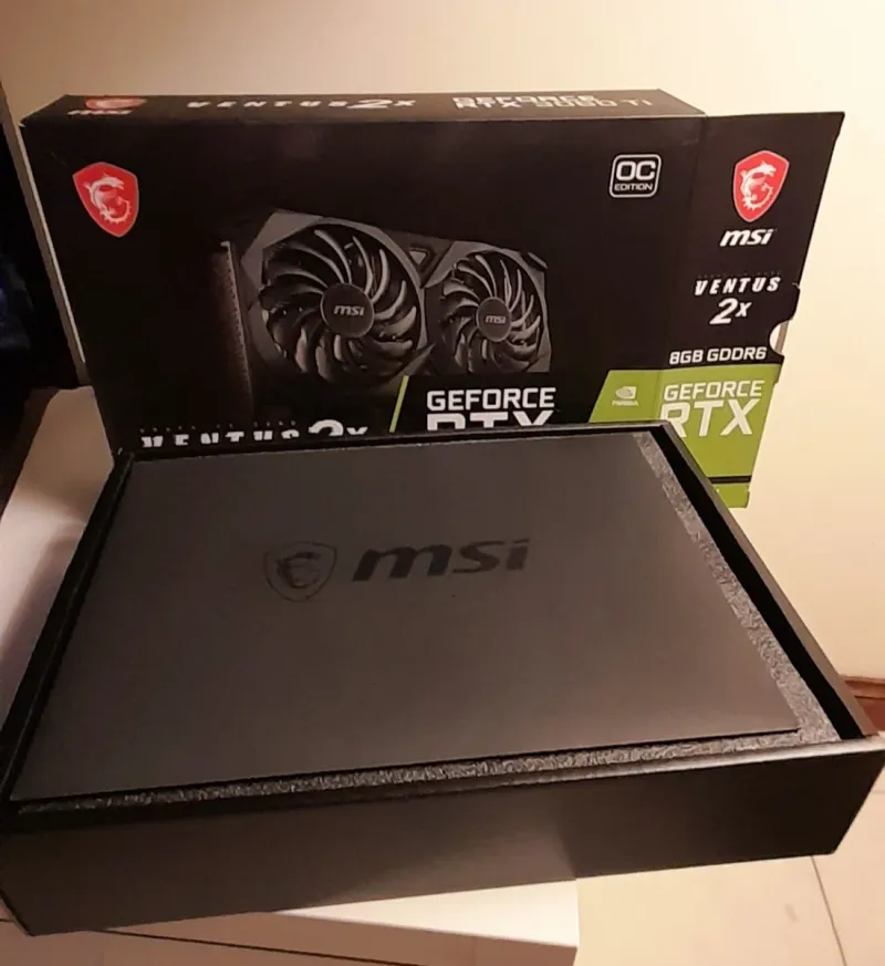 Caja - Embalaje gráfico MSI GeForce RTX 3060 Ti afbeelding 5